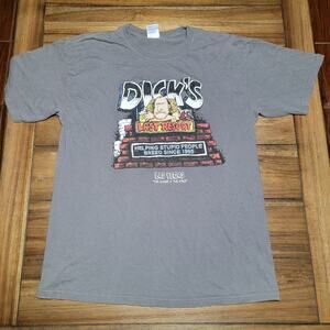 Dick's Last Resort Las Vegas Grey Unisex Tee (Gildan) - Size Large